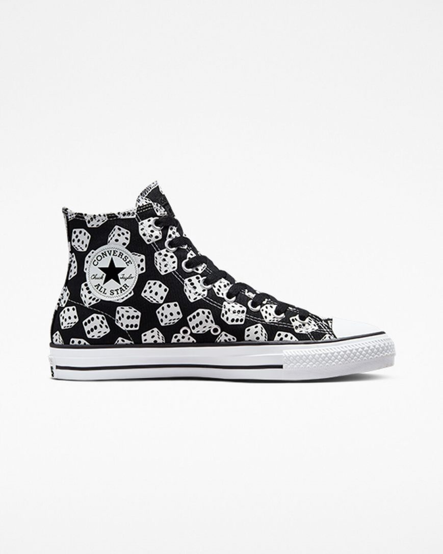 Dámské Skate Boty Converse Chuck Taylor All Star Pro Dice Černé Bílé | CZ IVXM06